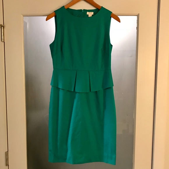PERFECT SPRING DRESS! J. Crew Peplum Dress - Picture 2 of 2